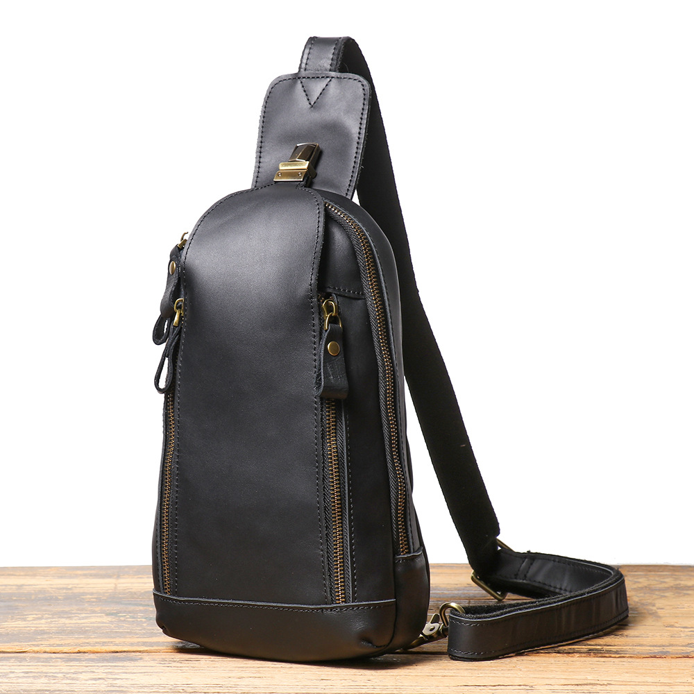 Luxury Bags Leather - Tas selempang dada multifungsi pria wanita,