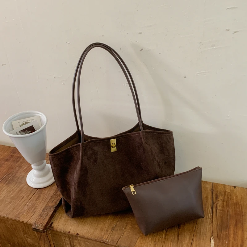 Tas Tote Berbahan Suede dengan - Luxury Bags Tote ulasan dan harga